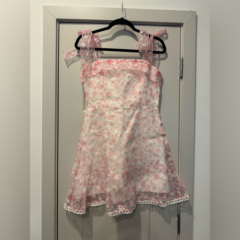 Pink Floral Dress